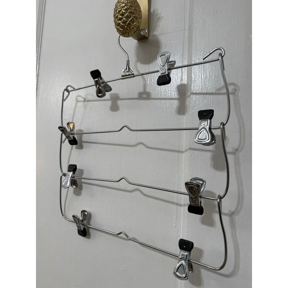 Multi-Tier Metal Skirt & Pants Hanger Organizer